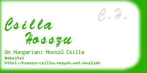 csilla hosszu business card