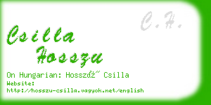 csilla hosszu business card